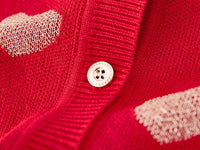 Load image into Gallery viewer, Baby Kid Girls Love heart Crochet Cardigan Wholesale 221206424
