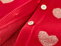 Load image into Gallery viewer, Baby Kid Girls Love heart Crochet Cardigan Wholesale 221206424
