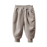Load image into Gallery viewer, Baby Kid Boys Solid Color Muslin&amp;Ribbed Pants Wholesale 221206438
