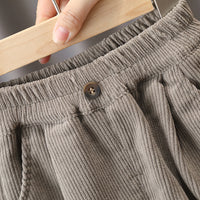 Load image into Gallery viewer, Baby Kid Boys Solid Color Muslin&amp;Ribbed Pants Wholesale 221206438
