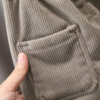 Load image into Gallery viewer, Baby Kid Boys Solid Color Muslin&amp;Ribbed Pants Wholesale 221206438
