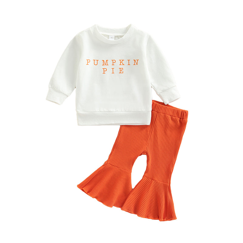 2 Pieces Set Baby Kid Girls Letters Hoodies Swearshirts And Solid Color Pants Wholesale 221206442