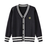 Load image into Gallery viewer, Kid Unisex Striped Color-blocking Crochet Cardigan Wholesale 221206498
