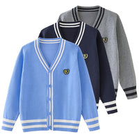 Load image into Gallery viewer, Kid Unisex Striped Color-blocking Crochet Cardigan Wholesale 221206498
