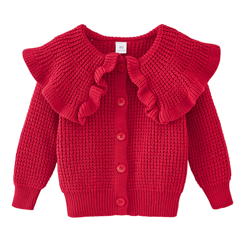 Baby Kid Girls Solid Color Cardigan Wholesale 221206507