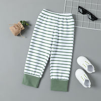 Load image into Gallery viewer, 2 Pieces Set Baby Kid Unisex Striped Color-blocking Hoodies Swearshirts And Pants Wholesale 221206578
