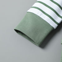 Load image into Gallery viewer, 2 Pieces Set Baby Kid Unisex Striped Color-blocking Hoodies Swearshirts And Pants Wholesale 221206578
