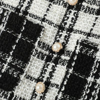 Load image into Gallery viewer, 2 Pieces Set Baby Kid Girls Bow Tops And Checked Skirts Wholesale 221206617
