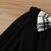 Load image into Gallery viewer, 2 Pieces Set Baby Kid Girls Bow Tops And Checked Skirts Wholesale 221206617
