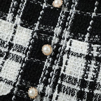 Load image into Gallery viewer, 2 Pieces Set Baby Kid Girls Bow Tops And Checked Skirts Wholesale 221206617
