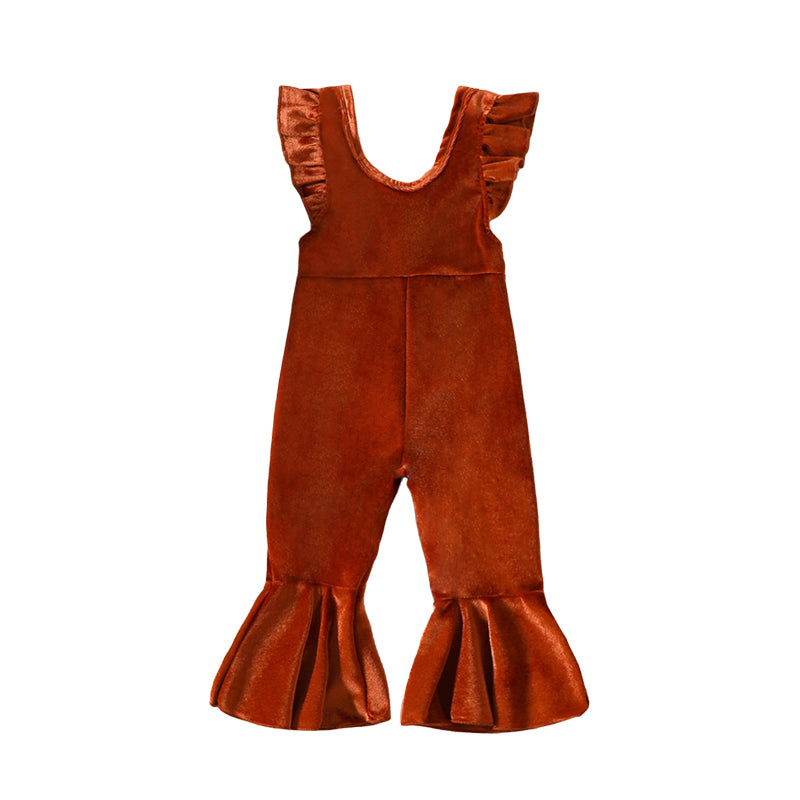 Baby Kid Girls Solid Color Jumpsuits Wholesale 221206650