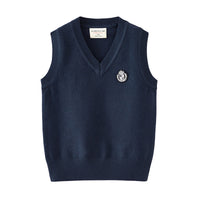 Load image into Gallery viewer, Baby Kid Big Kid Unisex Solid Color Print Vests Waistcoats Knitwear Wholesale 221206653
