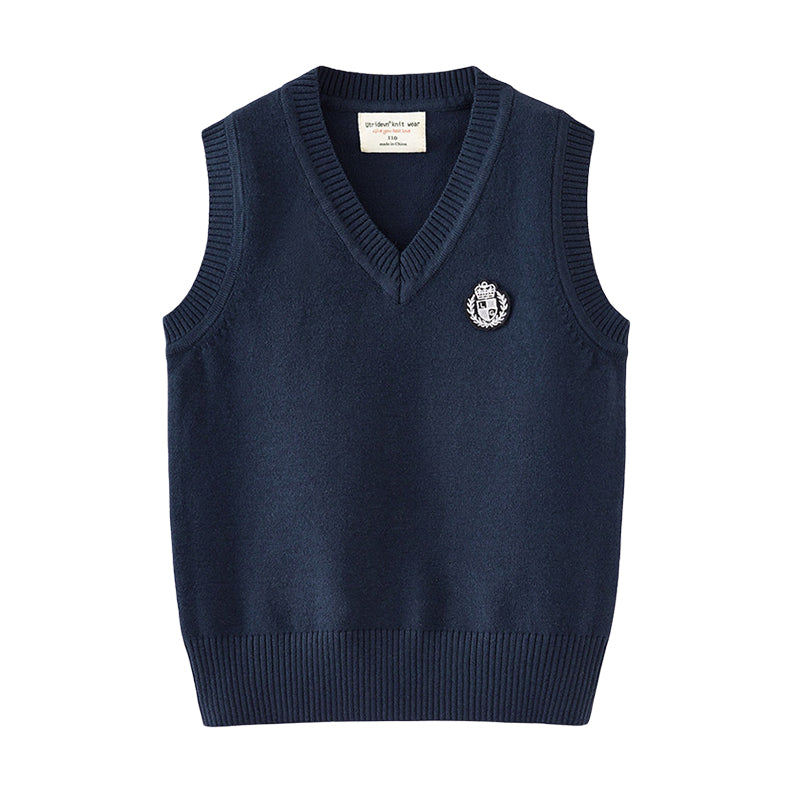 Baby Kid Big Kid Unisex Solid Color Print Vests Waistcoats Knitwear Wholesale 221206653