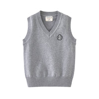 Load image into Gallery viewer, Baby Kid Big Kid Unisex Solid Color Print Vests Waistcoats Knitwear Wholesale 221206653
