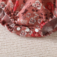 Load image into Gallery viewer, Baby Girls Flower Print Rompers Wholesale 221206708
