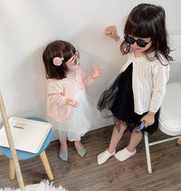 Load image into Gallery viewer, Baby Kid Girls Solid Color Crochet Cardigan Wholesale 22120677
