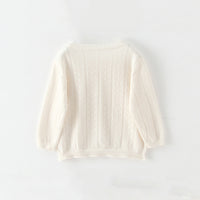 Load image into Gallery viewer, Baby Kid Girls Solid Color Crochet Cardigan Wholesale 22120677
