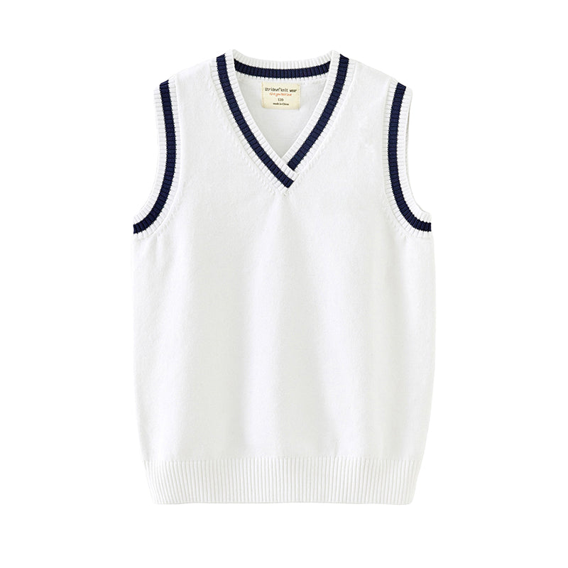 Kid Big Kid Unisex Striped Color-blocking Vests Waistcoats Wholesale 221206794