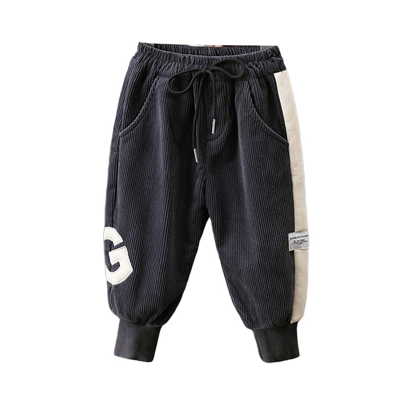 Baby Kid Boys Color-blocking Pants Wholesale 221206797
