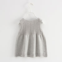 Load image into Gallery viewer, Baby Kid Girls Flower Knitwear Dresses Wholesale 22120681
