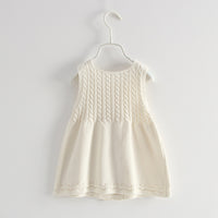 Load image into Gallery viewer, Baby Kid Girls Flower Knitwear Dresses Wholesale 22120681
