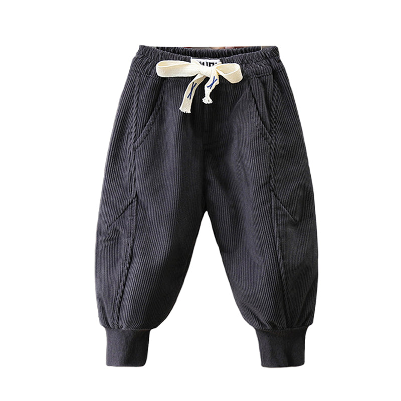 Baby Kid Boys Solid Color Striped Pants Wholesale 221206819