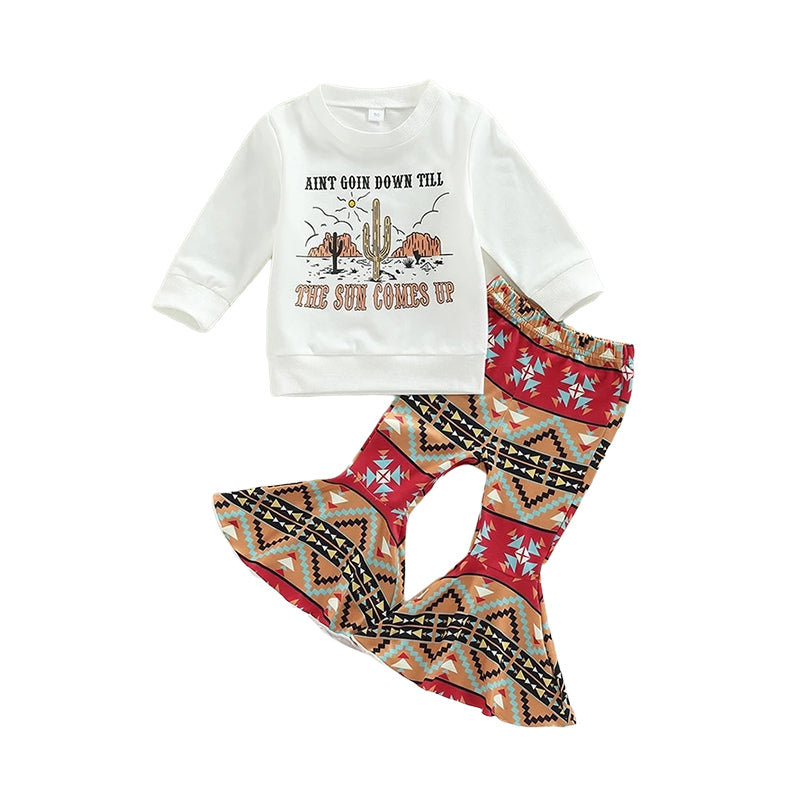 2 Pieces Set Baby Kid Unisex Letters Print Tops And Graphic Pants Wholesale 221206821