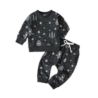 Load image into Gallery viewer, 2 Pieces Set Baby Kid Boys Dinosaur Cartoon Print Hoodies Swearshirts And Pants Wholesale 221206826
