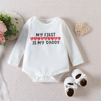Load image into Gallery viewer, 3 Pieces Set Baby Girls Valentine&#39;s Day Letters Love heart Print Rompers Solid Color Pants And Bow Headwear Wholesale 221206828
