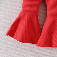 Load image into Gallery viewer, 3 Pieces Set Baby Girls Valentine&#39;s Day Letters Love heart Print Rompers Solid Color Pants And Bow Headwear Wholesale 221206828
