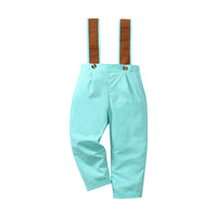 Load image into Gallery viewer, 2 Pieces Set Baby Kid Boys Birthday Party Color-blocking Bow Shirts And Jumpsuits Wholesale 221206875
