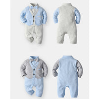 Load image into Gallery viewer, Baby Boys Color-blocking Bow Jumpsuits Wholesale 22120697
