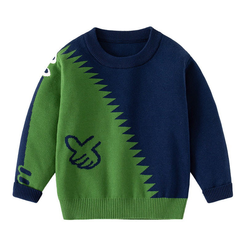 Baby Kid Boys Dinosaur Crochet Sweaters Wholesale 221209169