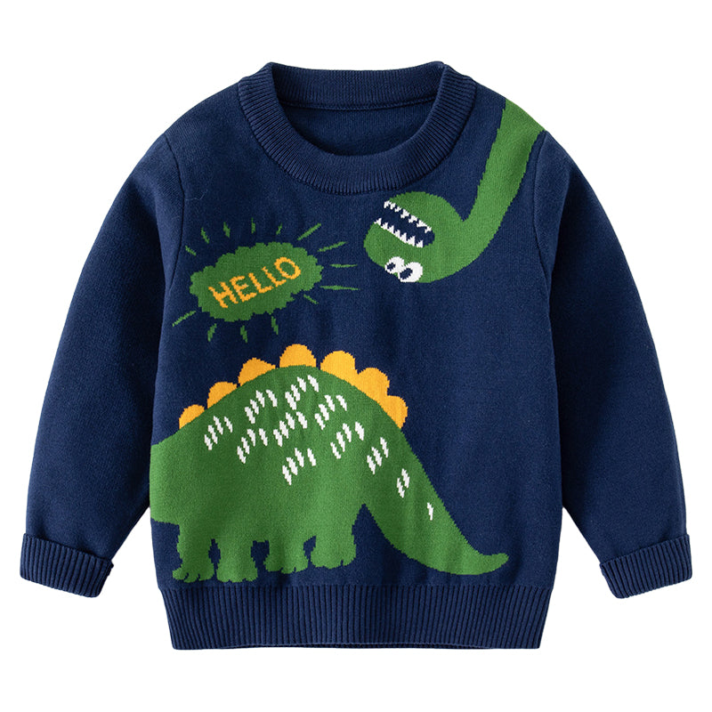 Baby Kid Boys Dinosaur Crochet Sweaters Wholesale 221209169