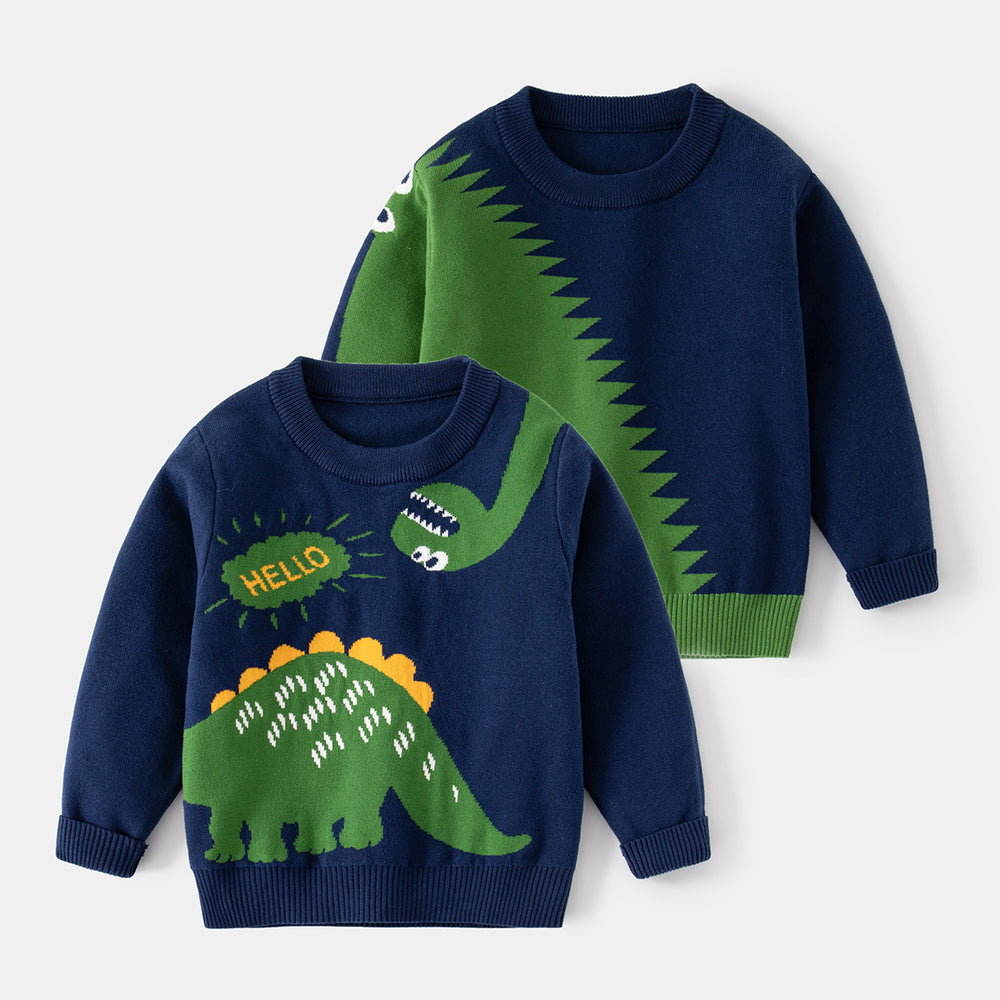 Baby Kid Boys Dinosaur Crochet Sweaters Wholesale 221209169