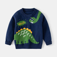 Load image into Gallery viewer, Baby Kid Boys Dinosaur Crochet Sweaters Wholesale 221209169
