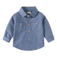 Load image into Gallery viewer, Baby Kid Boys Solid Color Shirts Wholesale 221209173
