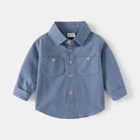 Load image into Gallery viewer, Baby Kid Boys Solid Color Shirts Wholesale 221209173
