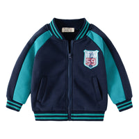 Load image into Gallery viewer, Baby Kid Boys Striped Letters Color-blocking Jackets Outwears Wholesale 221209174
