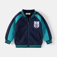 Load image into Gallery viewer, Baby Kid Boys Striped Letters Color-blocking Jackets Outwears Wholesale 221209174
