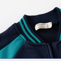 Load image into Gallery viewer, Baby Kid Boys Striped Letters Color-blocking Jackets Outwears Wholesale 221209174
