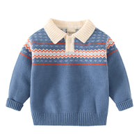 Load image into Gallery viewer, Kid Boys Color-blocking Crochet Sweaters Wholesale 221209221
