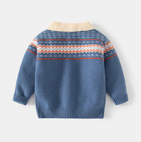Load image into Gallery viewer, Kid Boys Color-blocking Crochet Sweaters Wholesale 221209221

