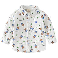 Load image into Gallery viewer, Baby Kid Boys Letters Dinosaur Animals Cartoon Expression Shirts Wholesale 221209225
