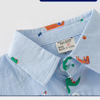 Load image into Gallery viewer, Baby Kid Boys Letters Dinosaur Animals Cartoon Expression Shirts Wholesale 221209225
