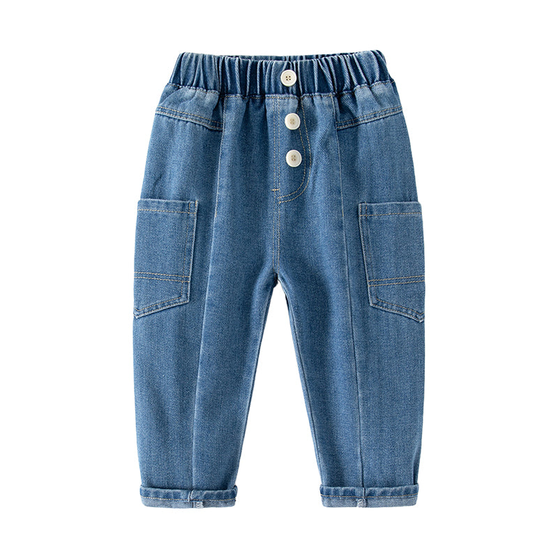 Baby Kid Unisex Solid Color Pants Jeans Wholesale 221209234