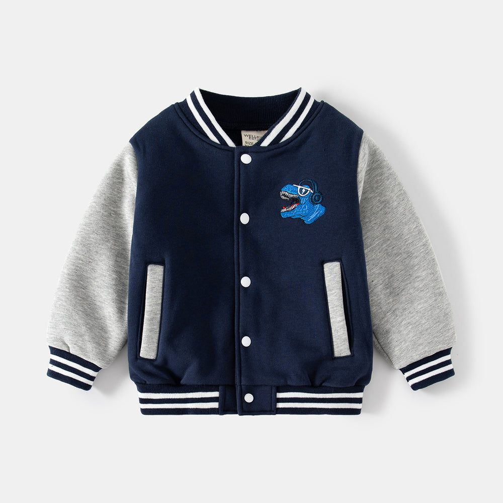 Baby Kid Boys Dinosaur Embroidered Jackets Outwears Wholesale 221209235