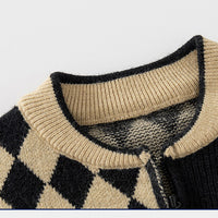 Load image into Gallery viewer, Baby Kid Boys Color-blocking Checked Cardigan Wholesale 221209275
