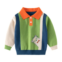 Load image into Gallery viewer, Baby Kid Boys Color-blocking Cartoon Sweaters Wholesale 221209277
