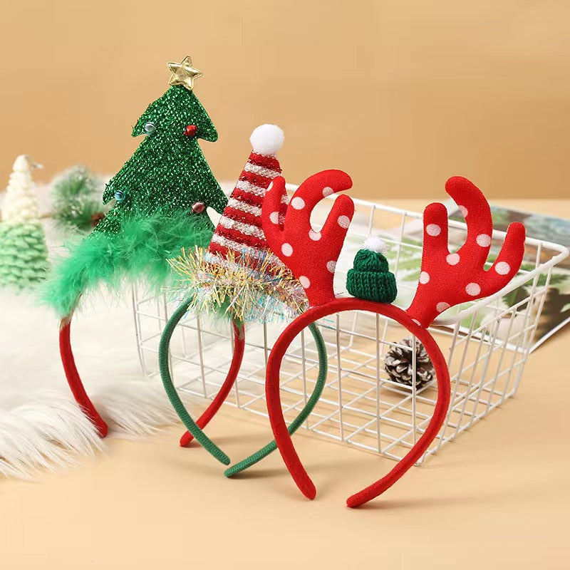 Unisex Polka dots Cartoon Christmas Accessories Headwear Wholesale 221209284